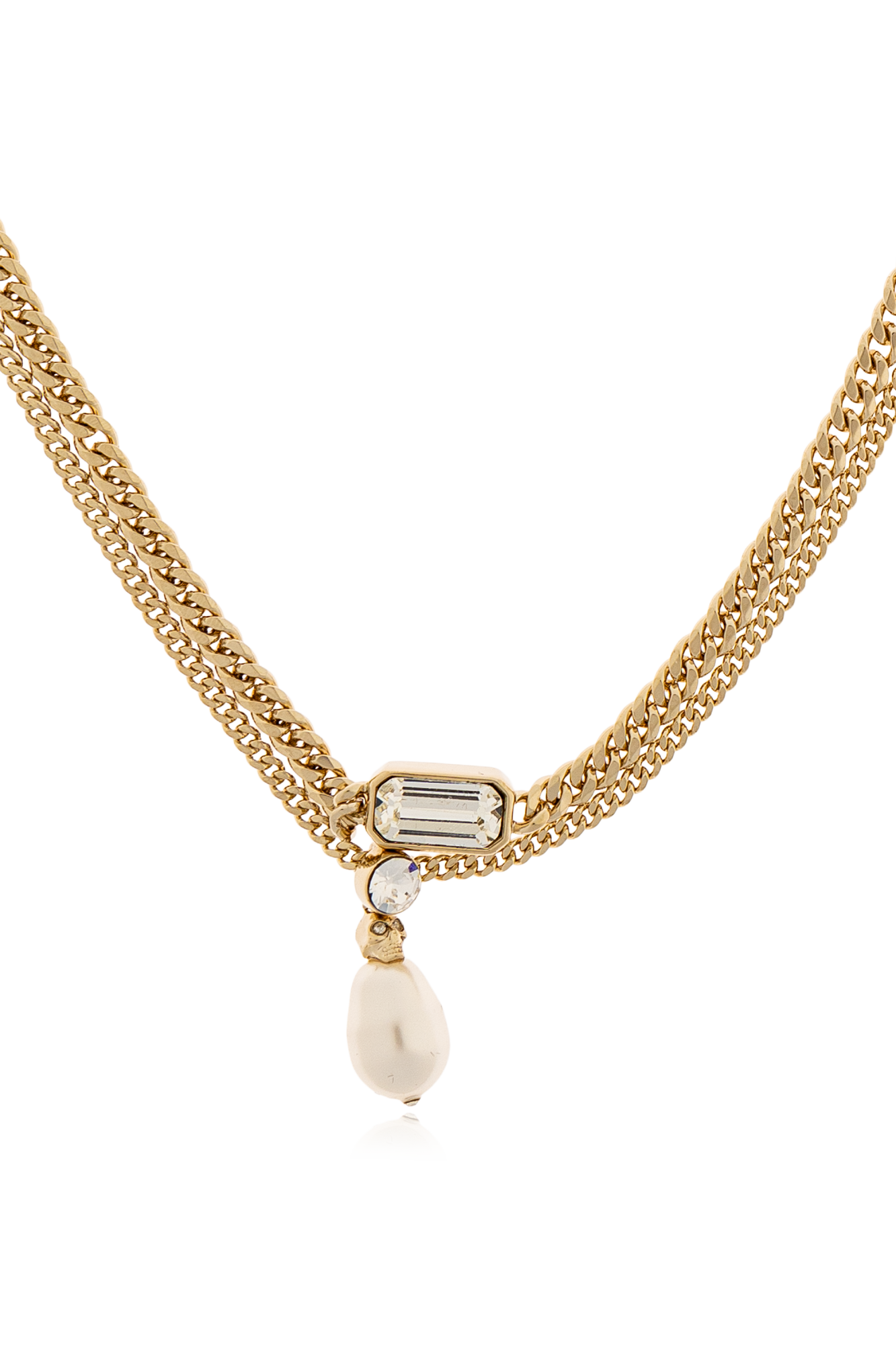 Gold Brass necklace Alexander McQueen - Vitkac Estonia